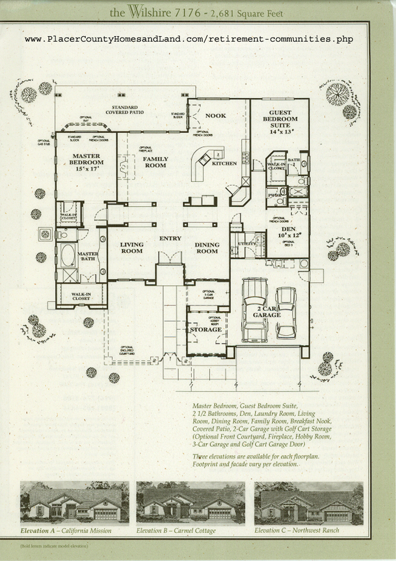 Sun City Roseville Floor Plans - floorplans.click